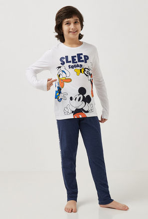 Mickey Mouse & Friends Print T-shirt and Pyjama Set