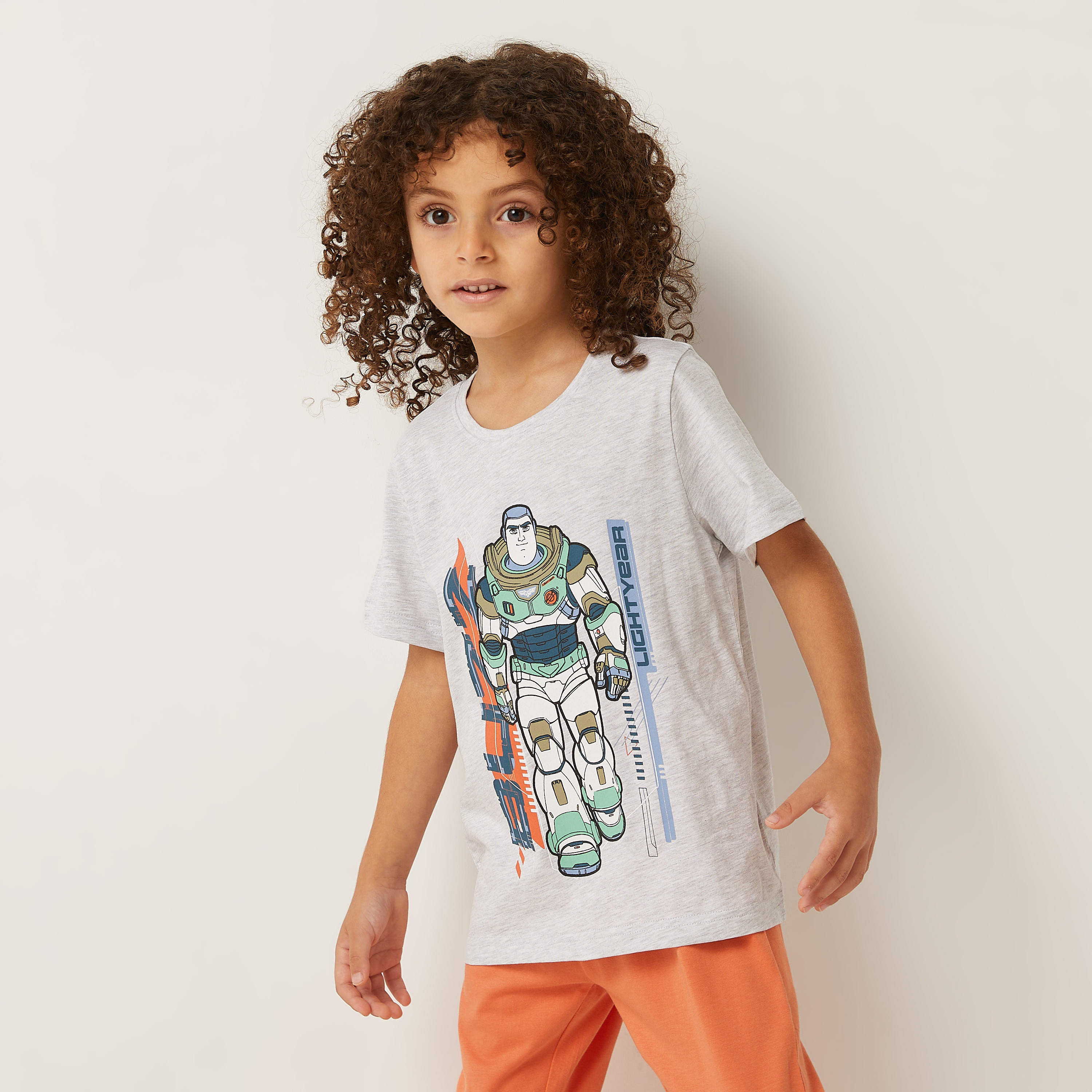 Shop Buzz Lightyear Print Cotton Pyjama Set Online Max UAE