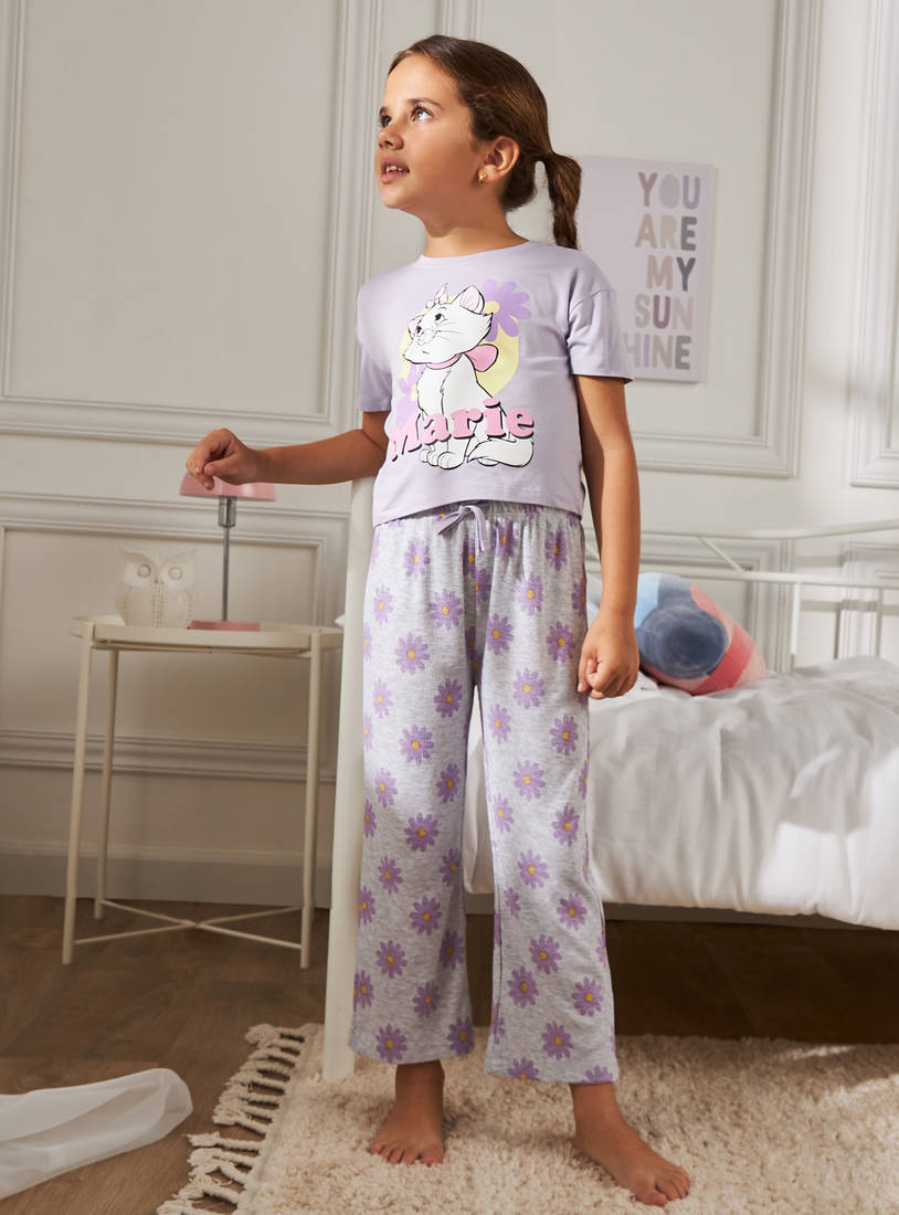 Marie Print Pyjama Set-Sets & Outfits-image-0