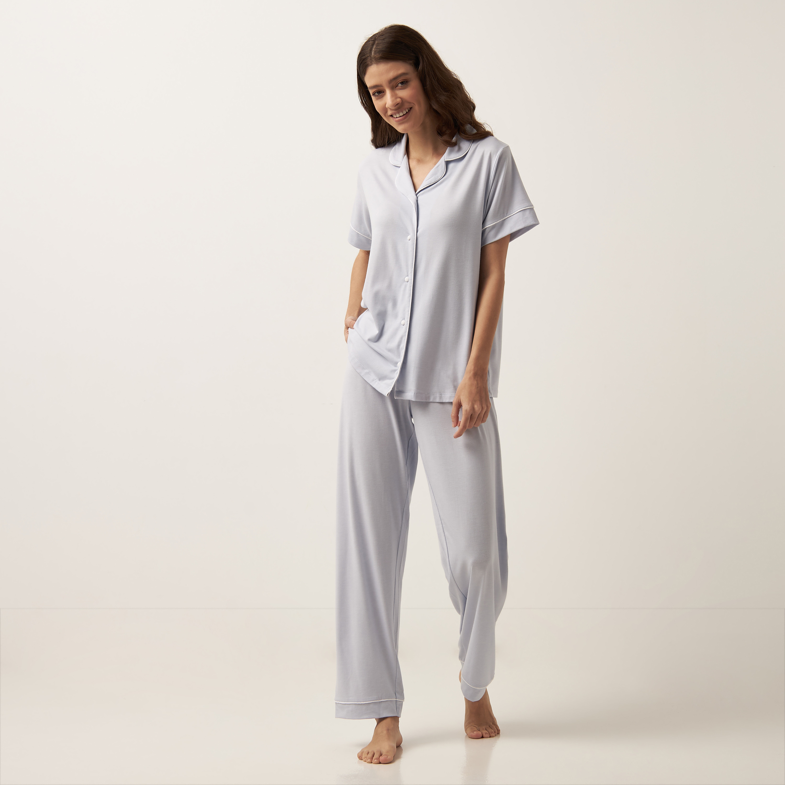 Womens plain pyjamas sale