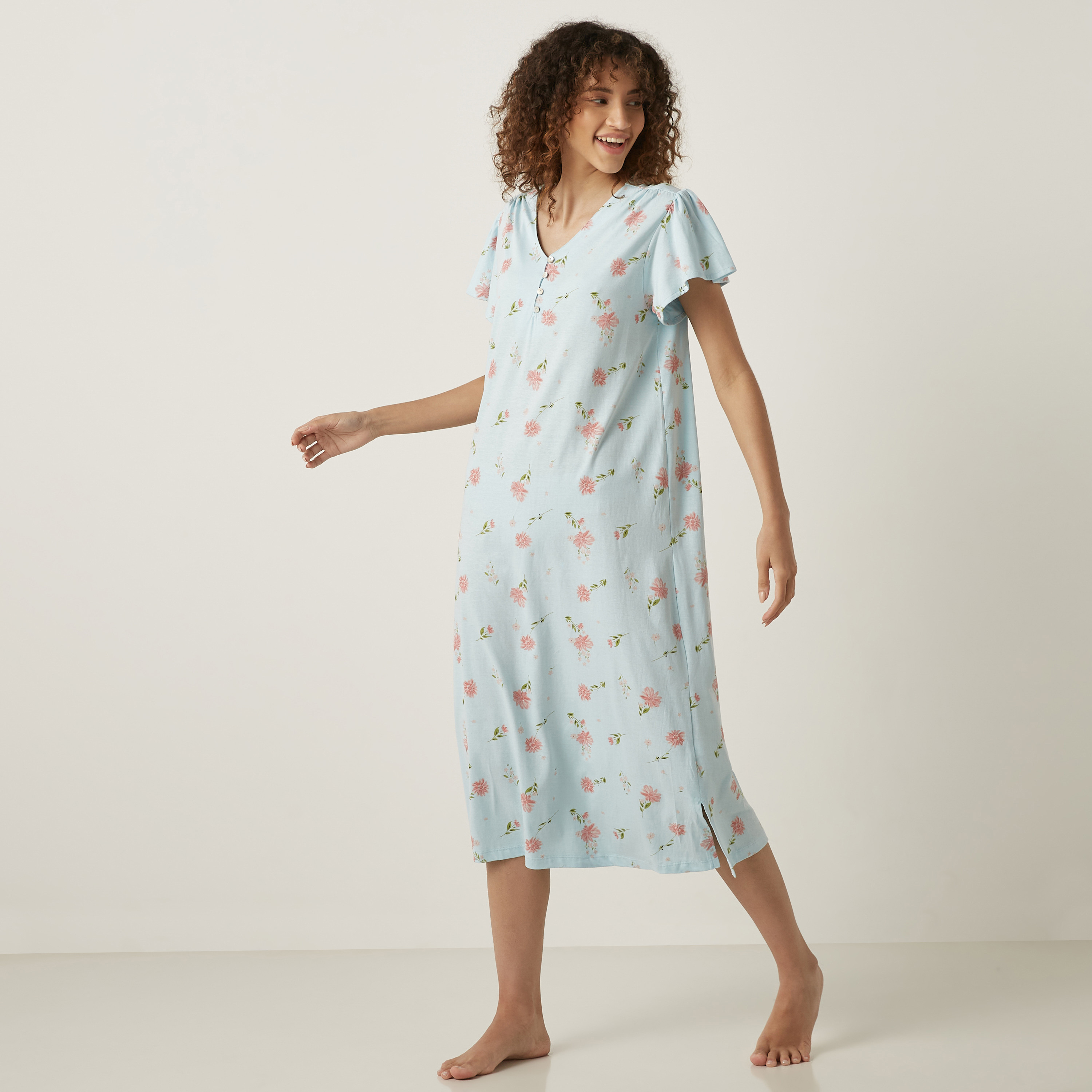 Home Dress Sleepwear | Night Gown Cotton | Sleep Dress | Nightgown |  Pyjamas - Summer - Aliexpress