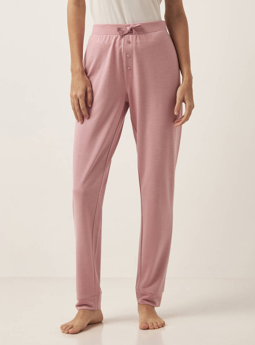 Plain Pyjamas with Button Detail-Pyjamas-image-0