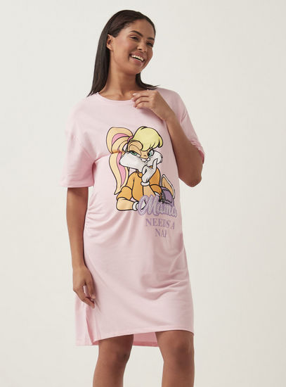 قميص نوم للحوال مزيّن بطبعات لولا باني-ملابس النوم-image-0