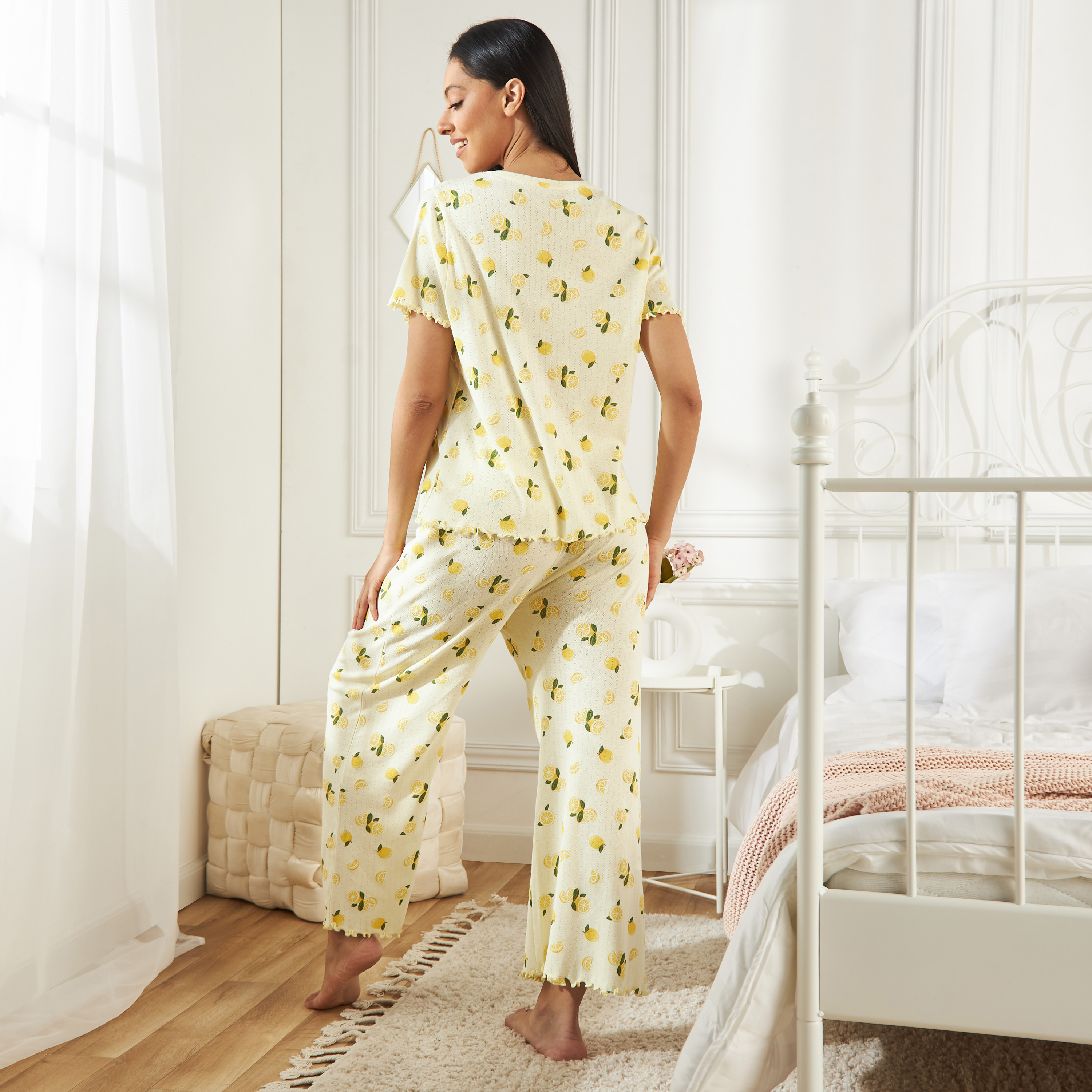 Lemon print pajamas sale