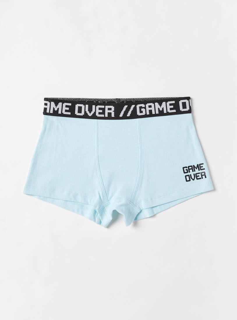 Pack of 3 - Gaming Print Cotton Trunks-Briefs-image-1