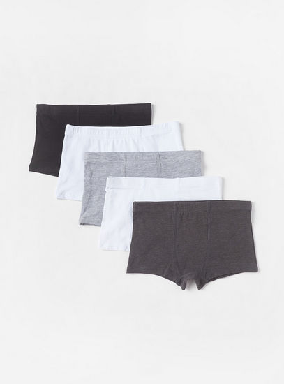 Pack of 5 - Plain Trunk-Briefs-image-0