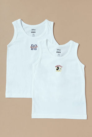 Set of 2 - Mickey Mouse Print Vest
