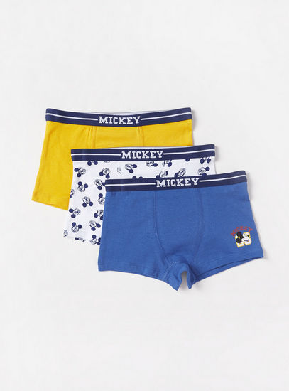 Pack of 3 - Mickey Mouse Print Trunk-Briefs-image-0