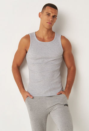 Ribbed Vest with Scoop Neck