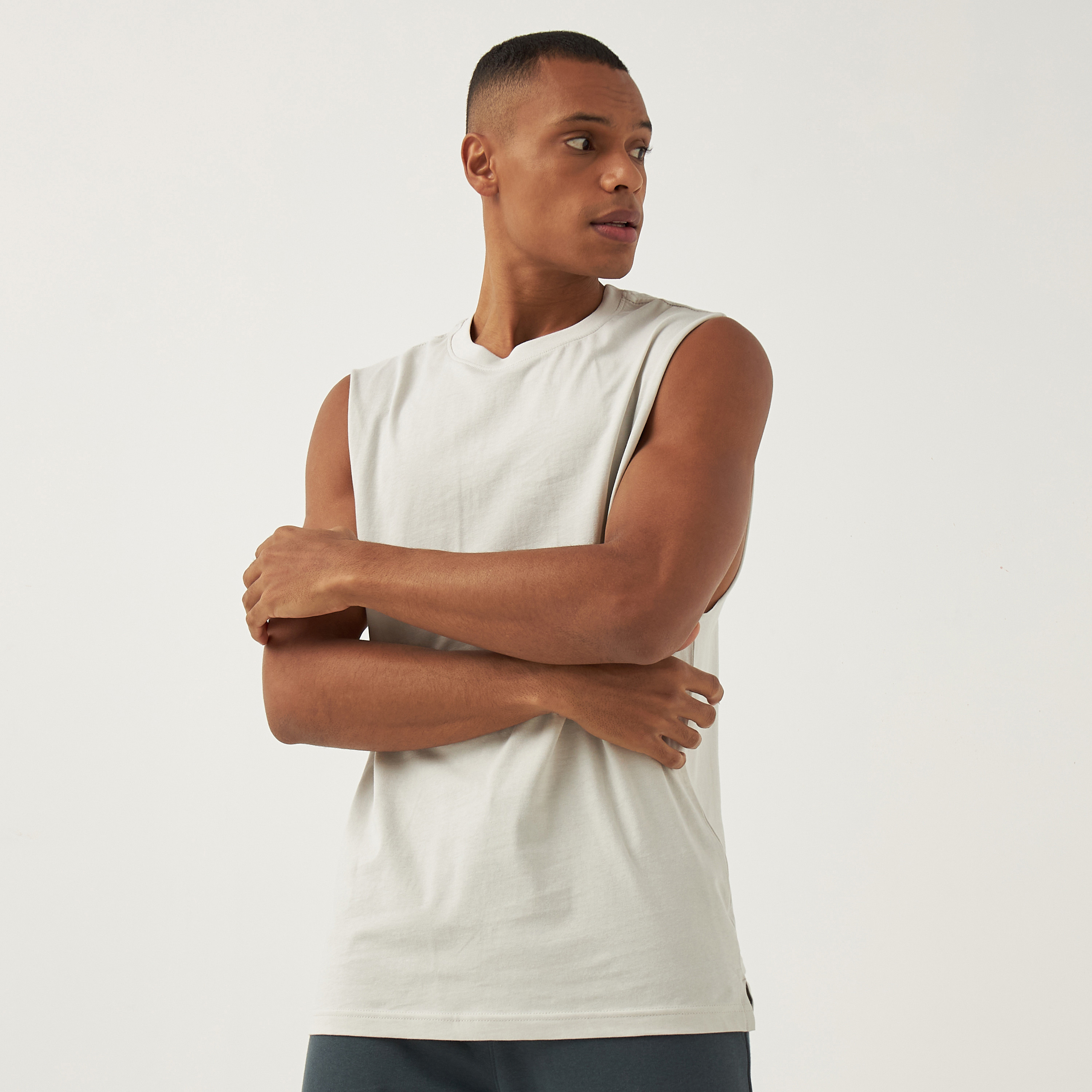 Plain white 2025 sleeveless t shirts