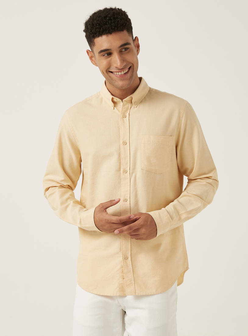قميص أكسفورد بياقة وأزرار-القمصان-image-0