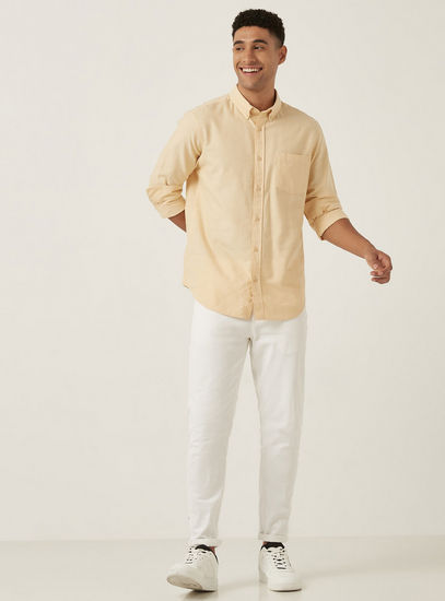 Oxford Shirt with Button-Down Collar-Shirts-image-1