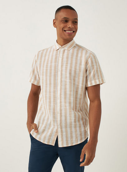 Regular Fit Striped Shirt-Shirts-image-0