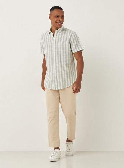 Regular Fit Striped Shirt-Shirts-image-1