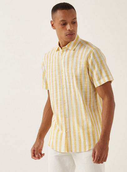 Regular Fit Striped Shirt-Shirts-image-0