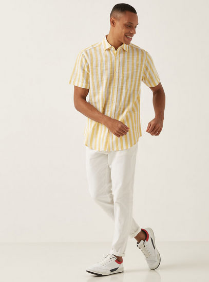 Regular Fit Striped Shirt-Shirts-image-1