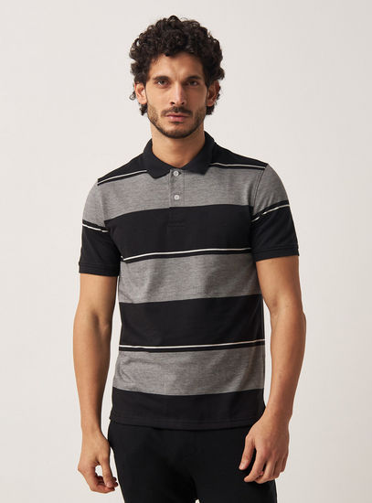Striped Polo T-shirt-Polos-image-0