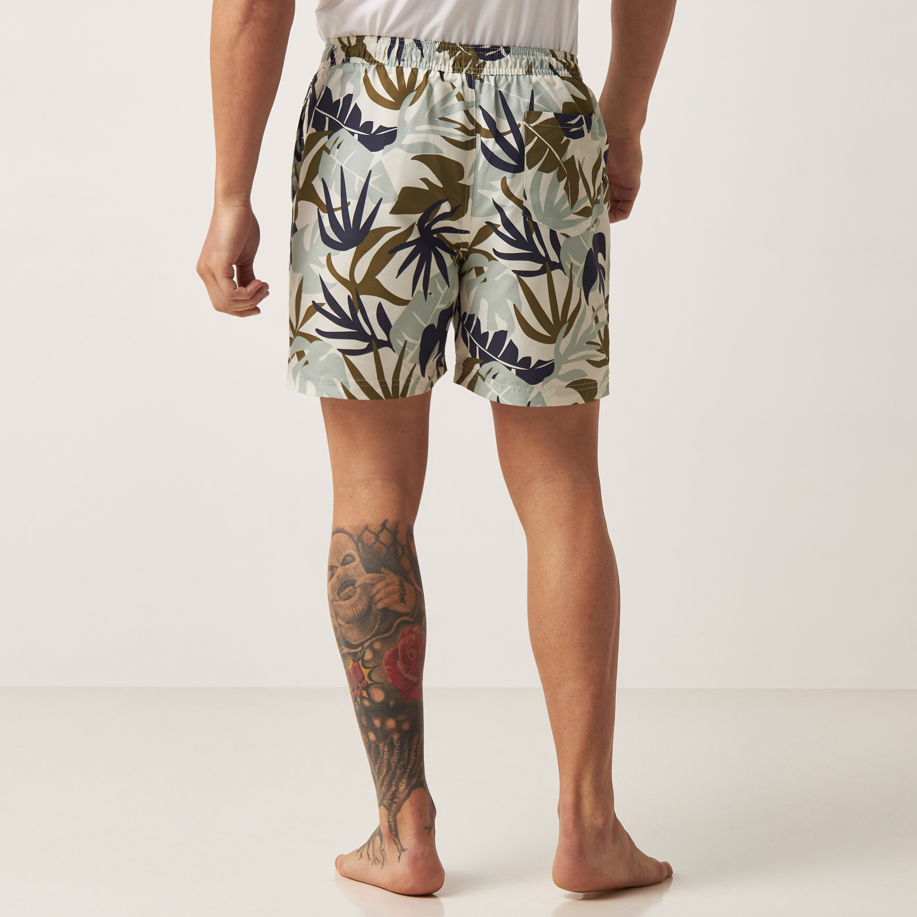 Tropical print shorts on sale mens