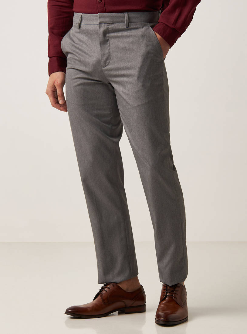 Plain Formal Trousers-Regular-image-0