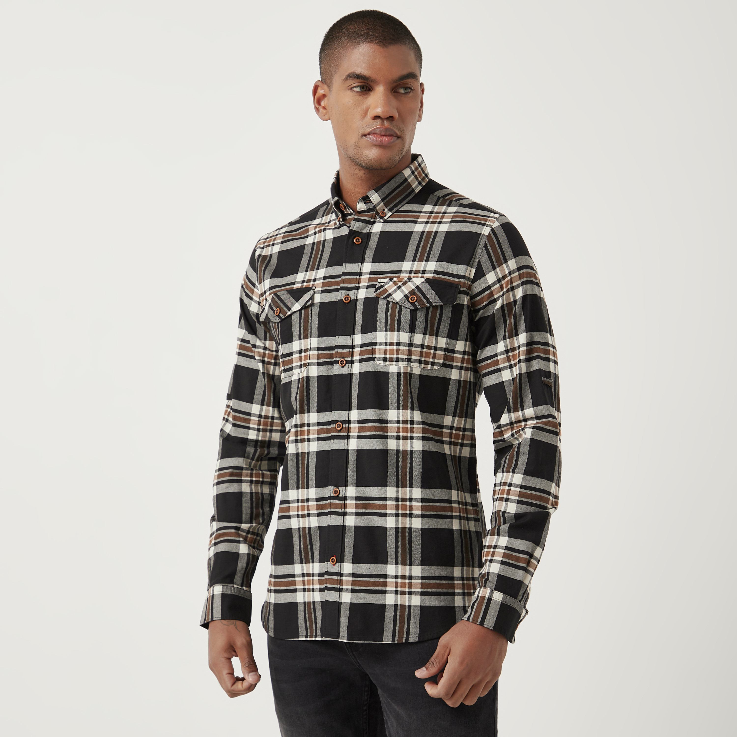 Maxi flannel shirt online