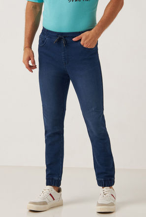 Slim Fit Denim Joggers-mxmen-clothing-bottoms-jeans-joggers-0