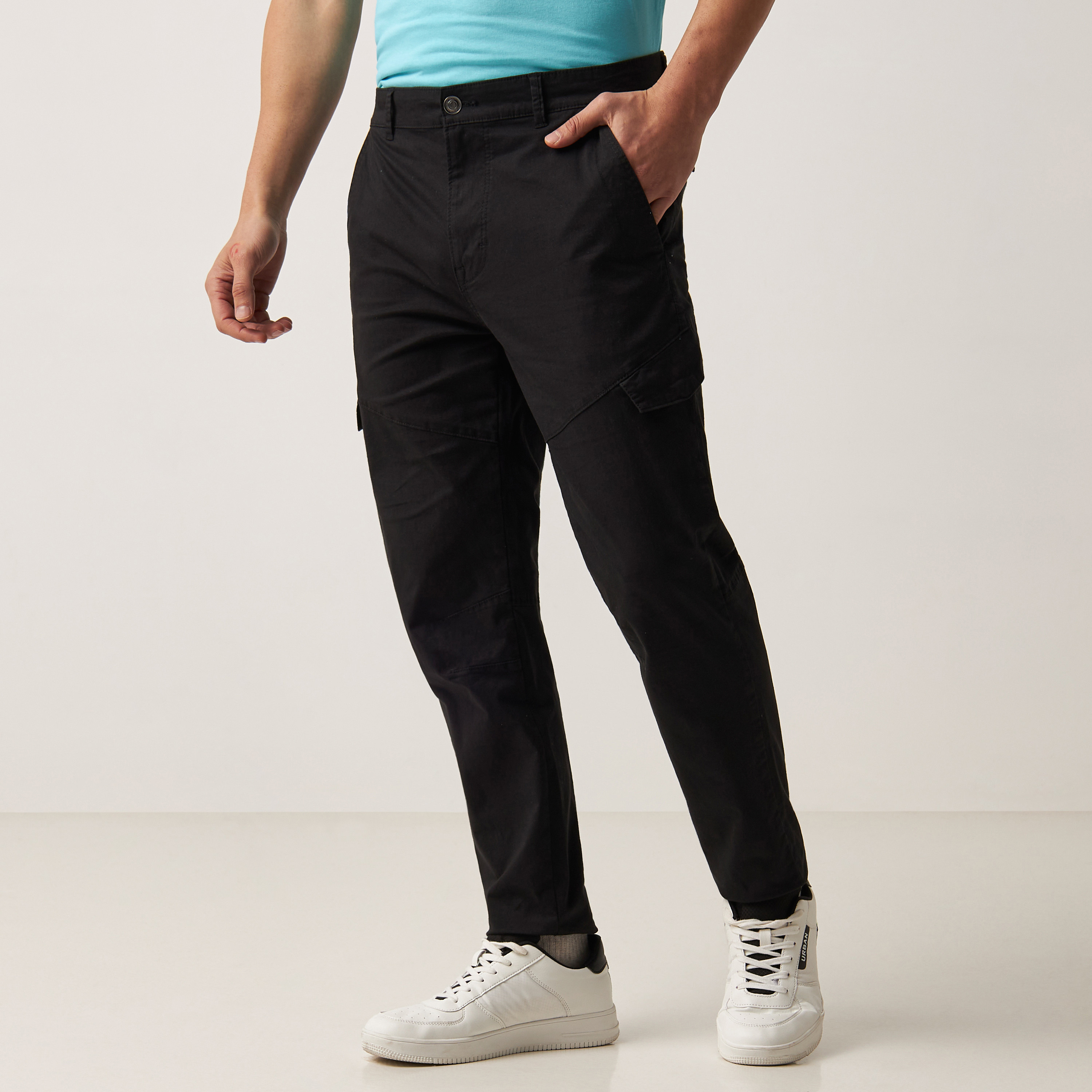 Buy White Baggy Fit Chinos Cotton Cargo Pants Online | Tistabene - Tistabene