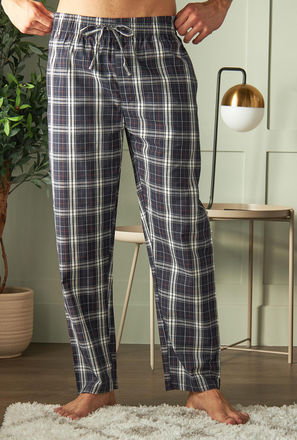 Checked Better Cotton Pyjamas-mxmen-clothing-nightwear-bottoms-3