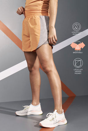 Colourblock Layered Training Shorts-mxwomen-clothing-activewear-leggings-2