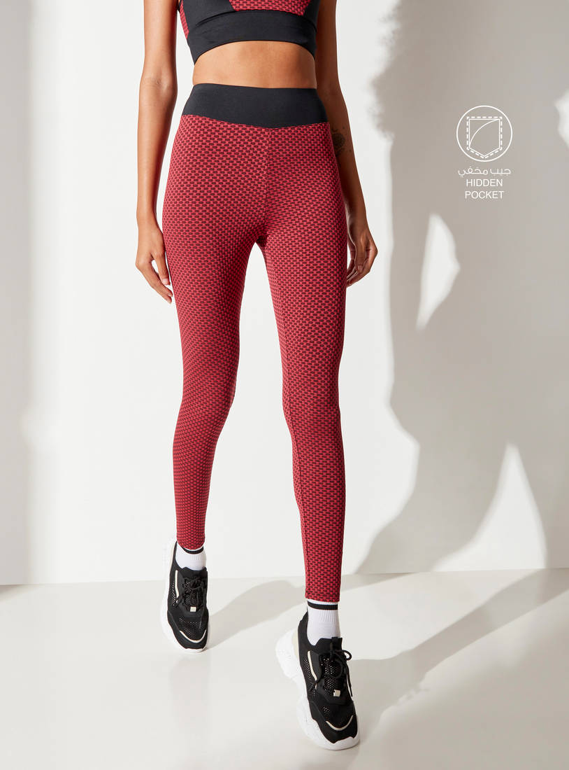 Solid Mid-Rise Leggings with Elasticated Waistband-Leggings & Shorts-image-0