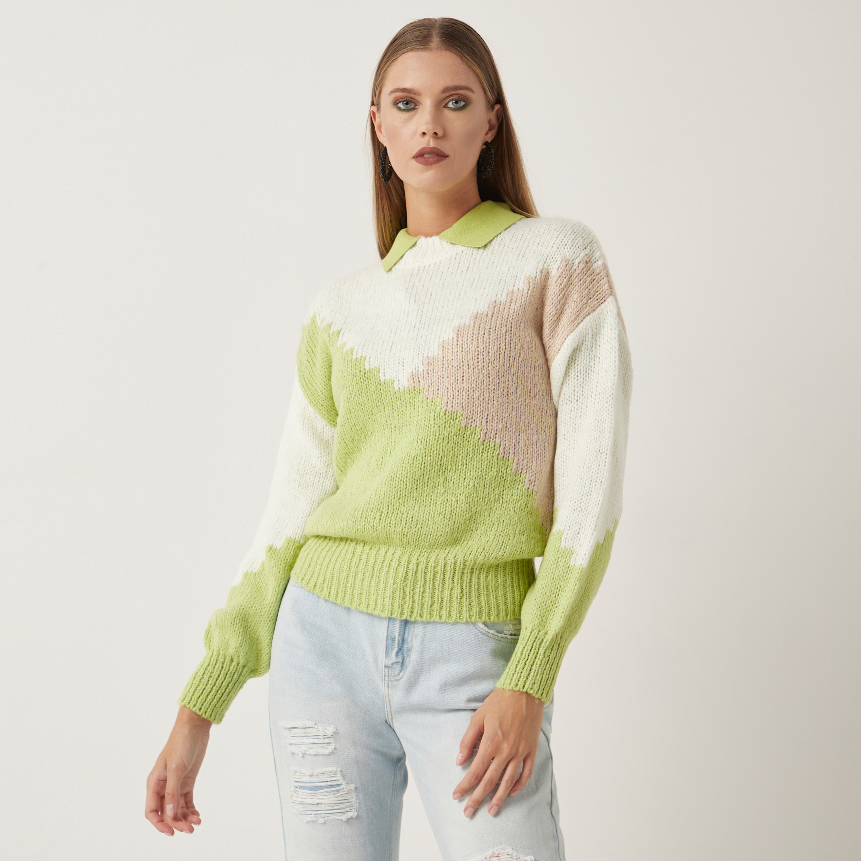 Other stories clearance colour block sweater