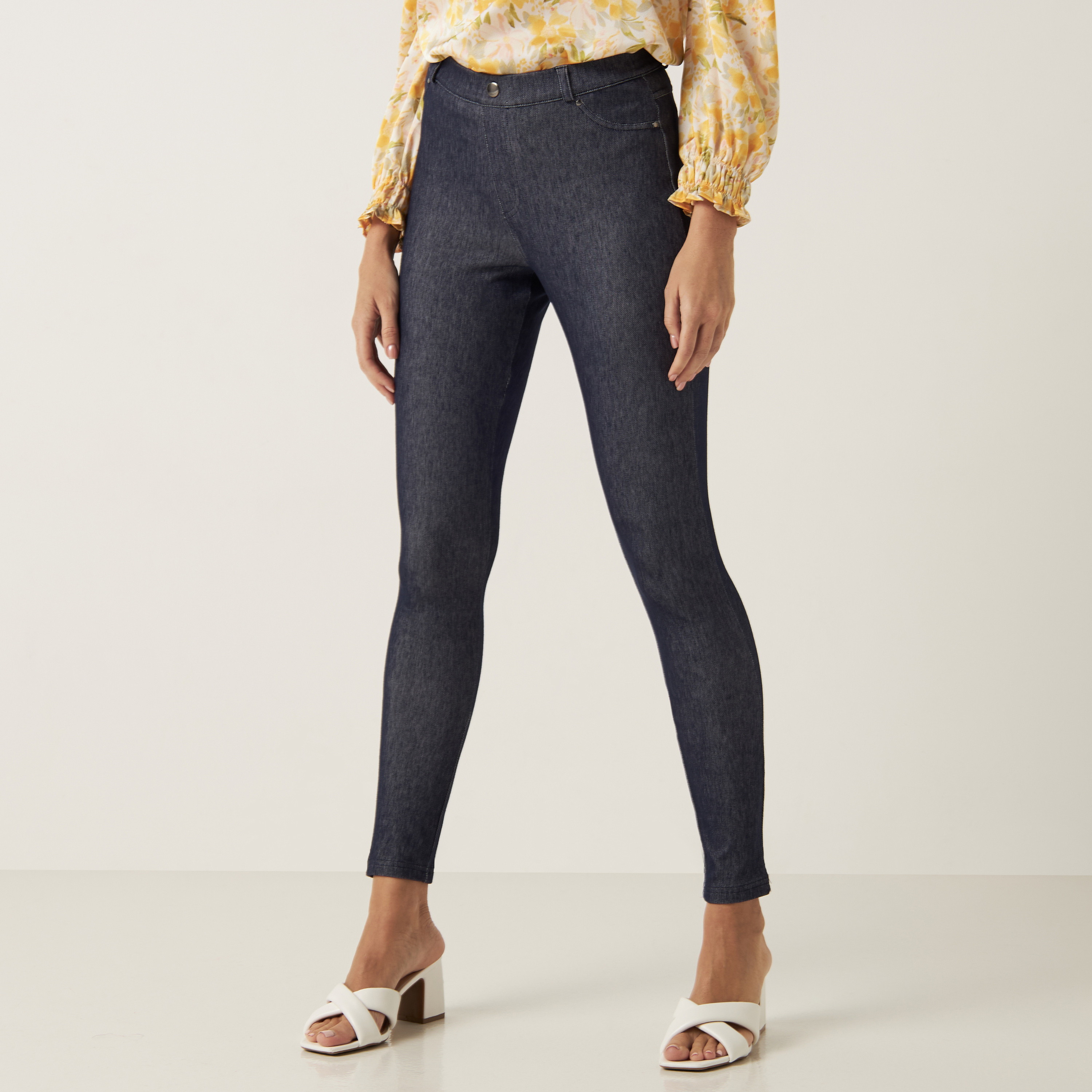 Shop Mid Rise Treggings Online Max Qatar