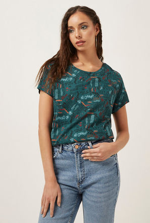 All-Over Typographic Print Better Cotton T-shirt-mxwomen-clothing-tops-tshirtsandvests-1