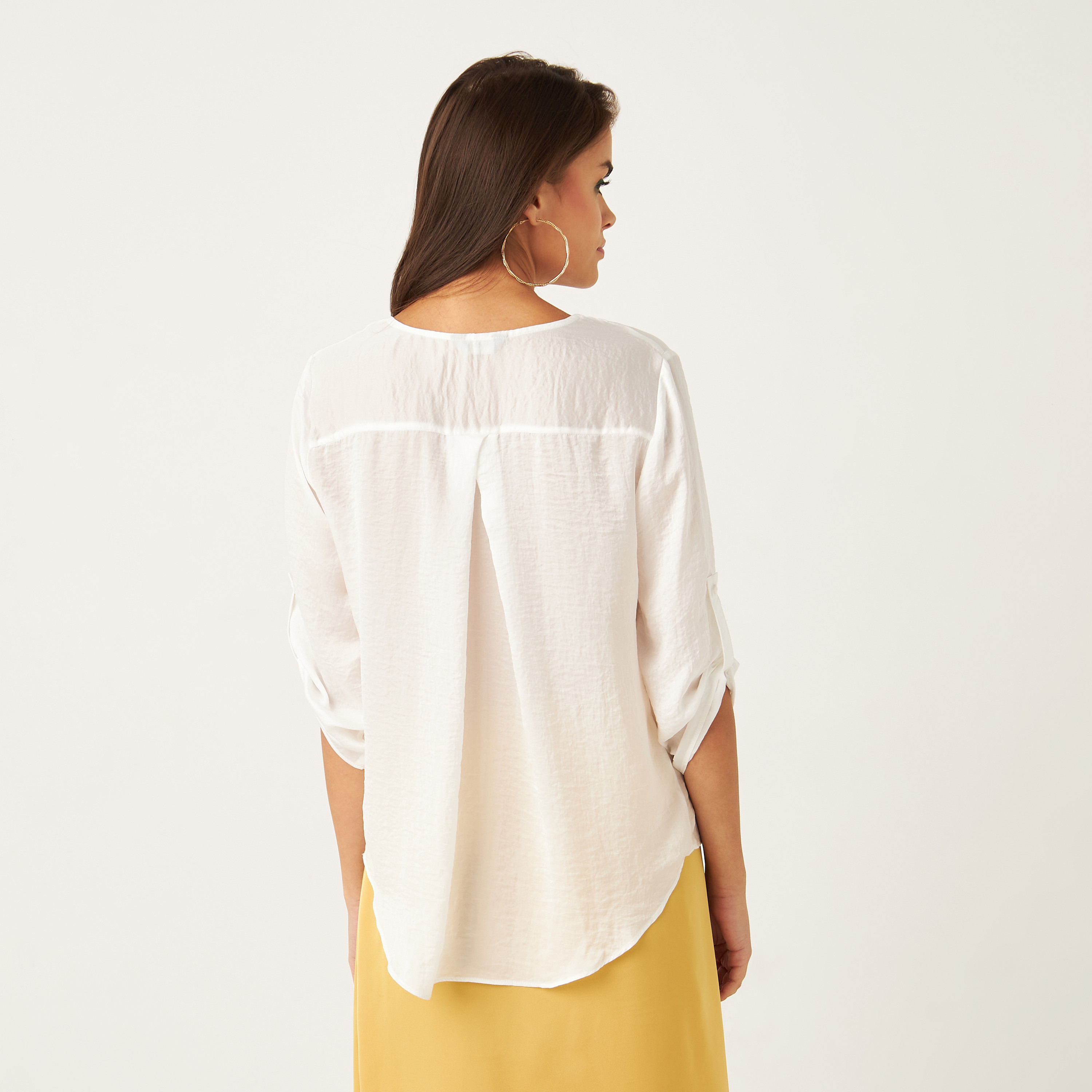 hammered satin top