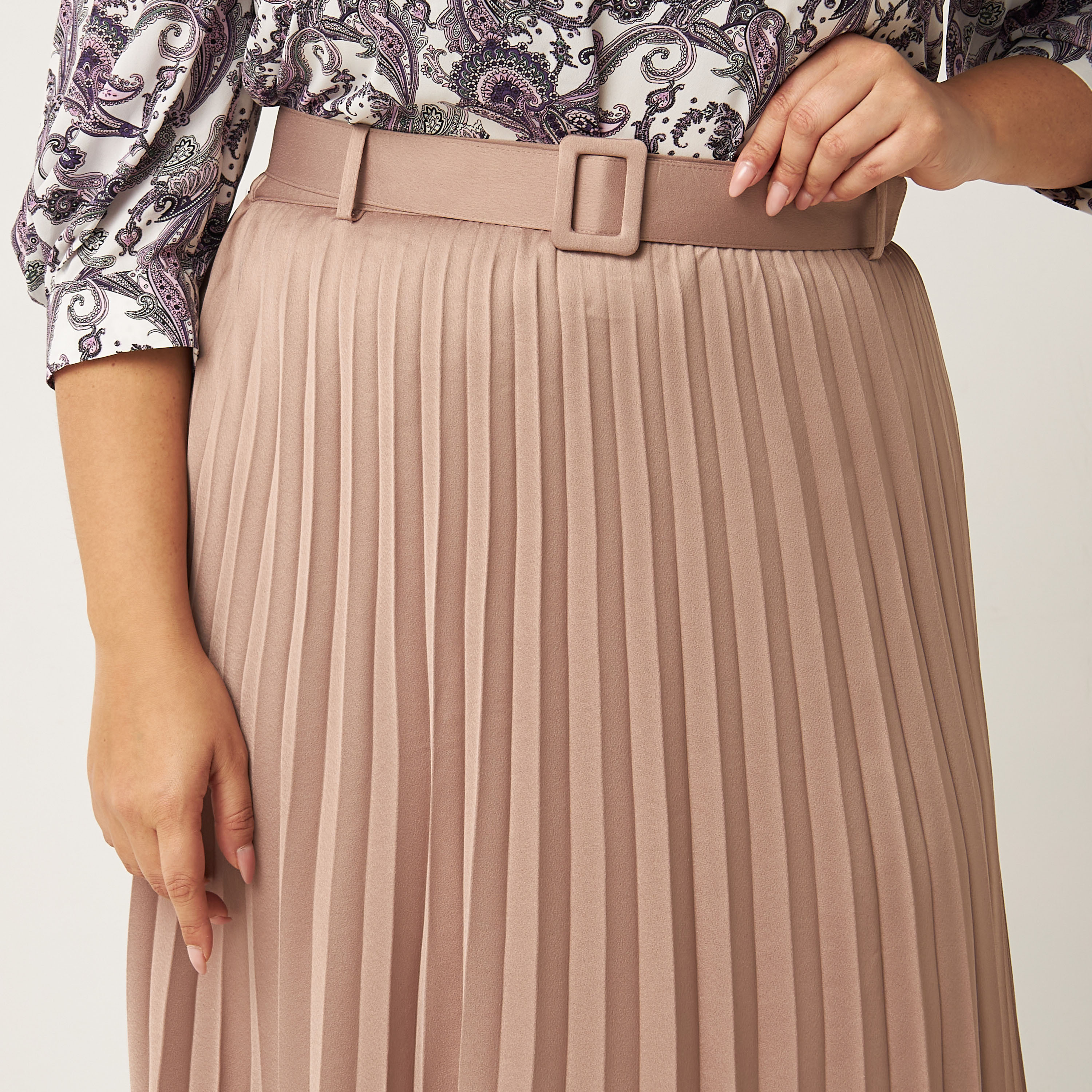 【せいら着用】ER PLEATED SKIRT カーキ ER PLEATED SKIRT カーキ