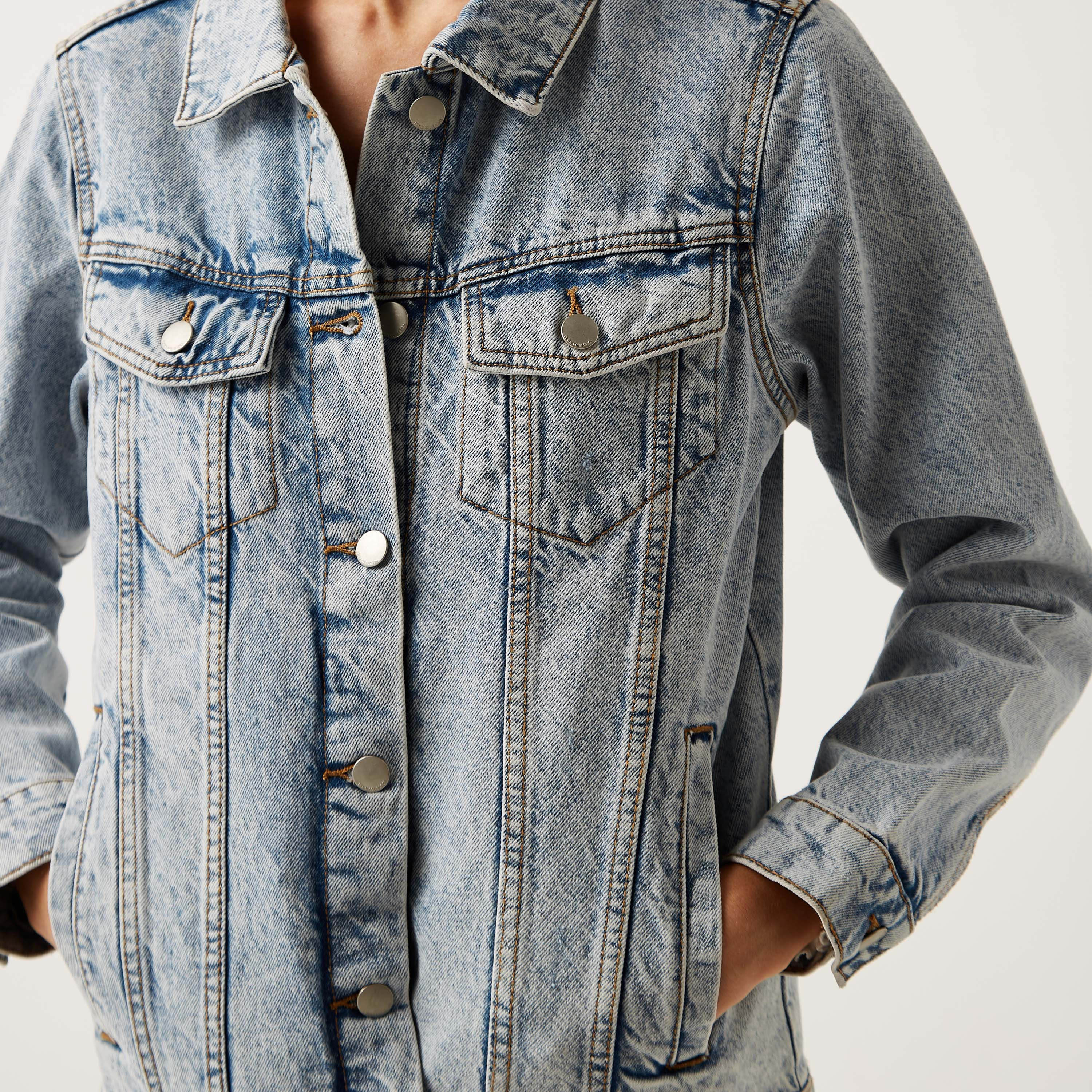 Oversized trucker outlet jacket