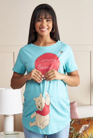 Winne the Pooh Print Maternity T-shirt-mxwomen-clothing-maternityclothing-topsandtshirts-1