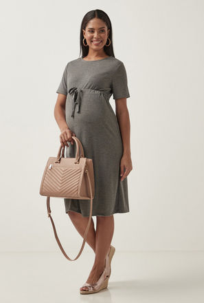 Ribbed Channeling Maternity Dress-mxwomen-clothing-maternityclothing-dressesandjumpsuits-knee-2