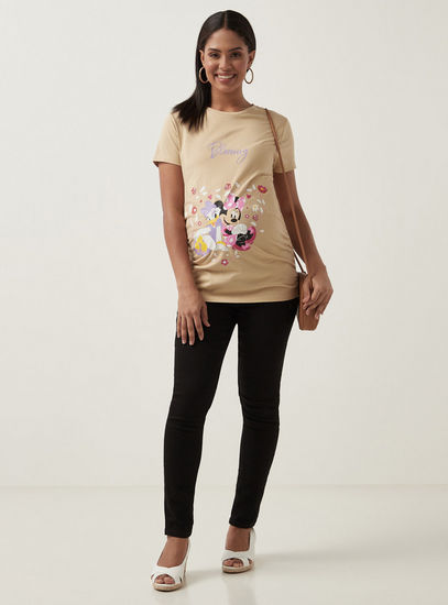 Minnie & Daisy Print T-shirt-Tops & T-shirts-image-1
