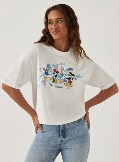 Mickey Mouse Metaverse Graphic Print T-shirt-T-shirts & Vests-image-0