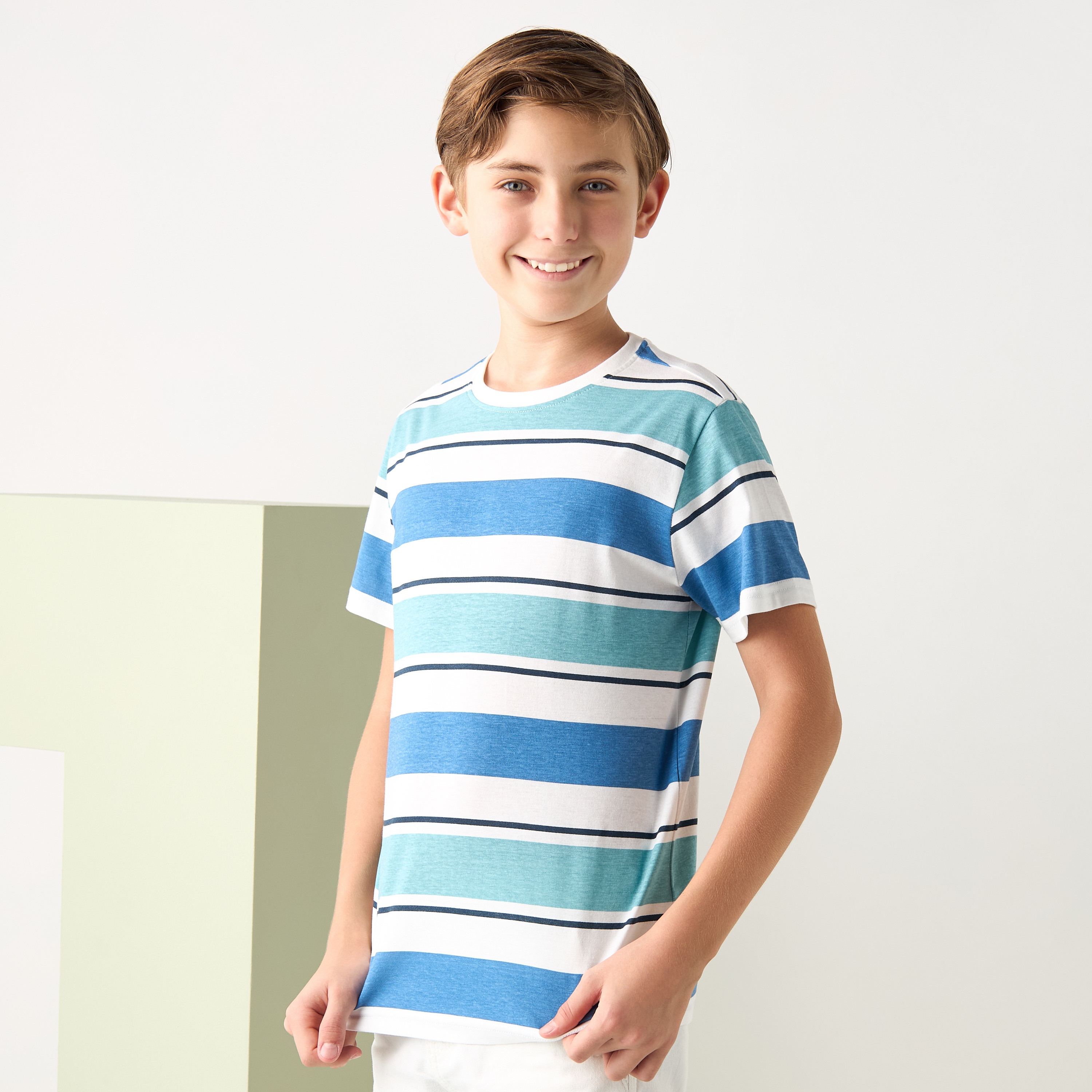 Shop Striped Cotton T shirt Online Max UAE