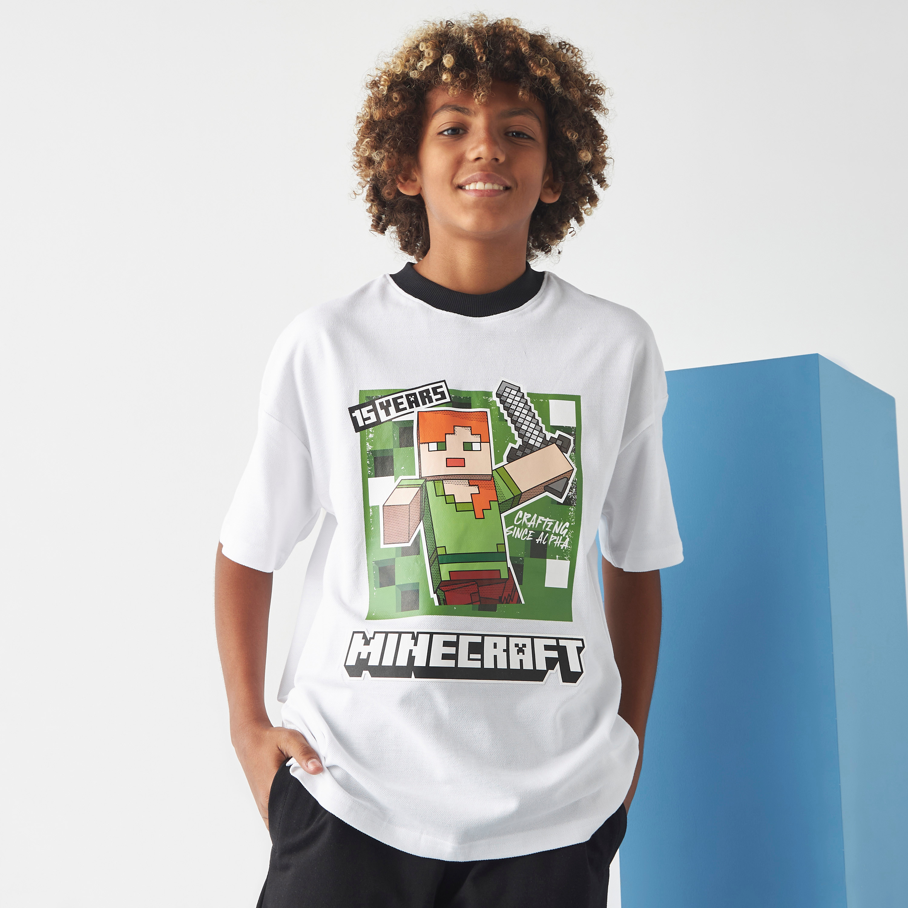 Minecraft t shirt 8-9 years hotsell