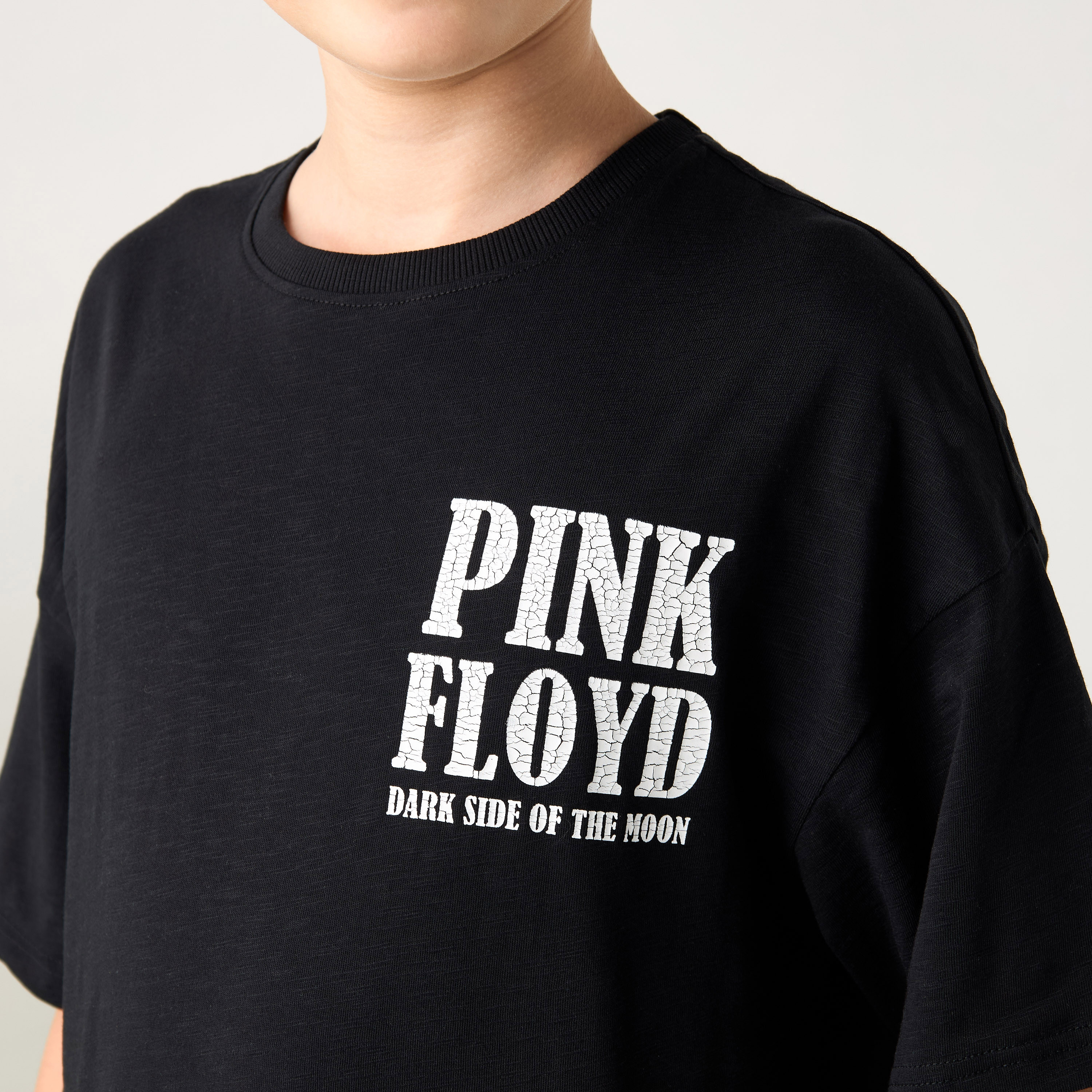 Shop Pink Floyd Print Cotton T shirt Online Max Egypt