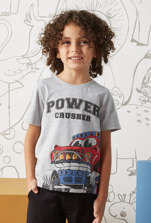 Monster Car Print T-shirt-mxkids-boystwotoeightyrs-clothing-teesandshirts-tshirts-0