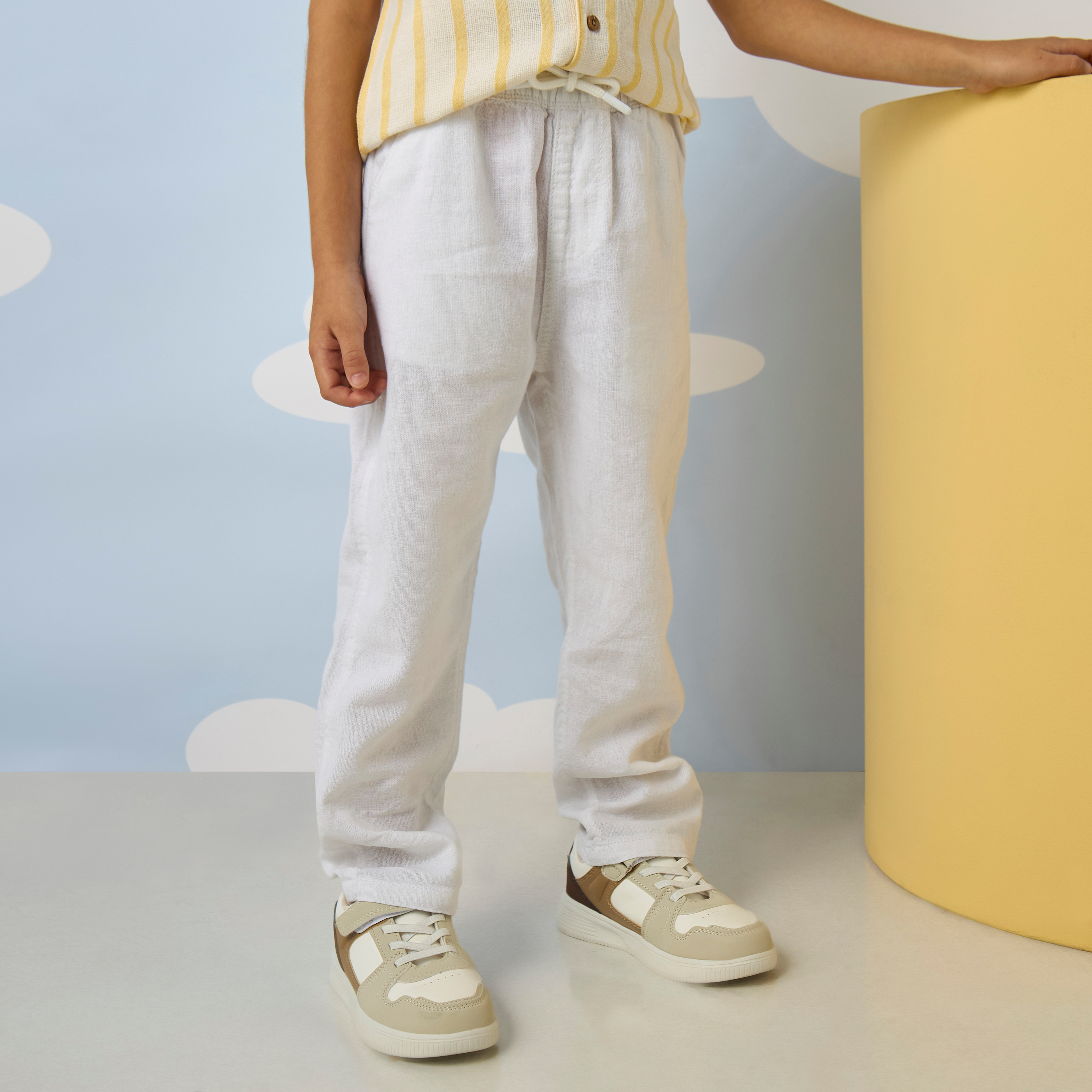 Popsicles Boys Linen Sand Lounge Pants | Popsicles Clothing