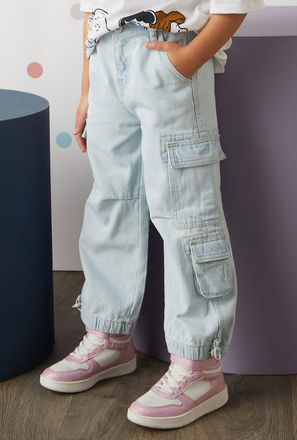 بنطلون رياضي كارجو دينم-mxkids-girlstwotoeightyrs-clothing-bottoms-jeans-1