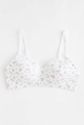 Floral Print Non-Padded Non-Wired Maternity Bra-mxwomen-clothing-maternityclothing-lingerie-1