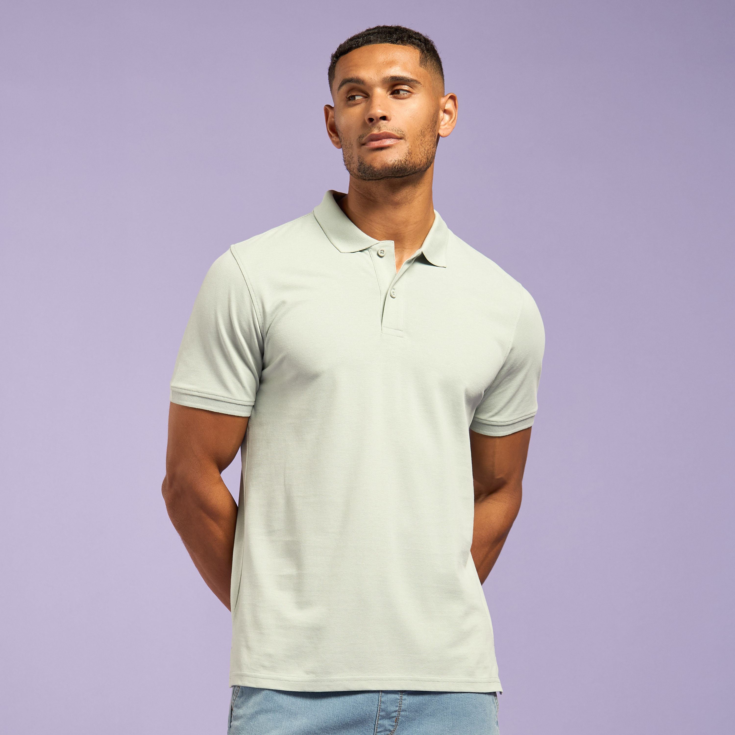 Shop Plain Polo T shirt Online Max Bahrain