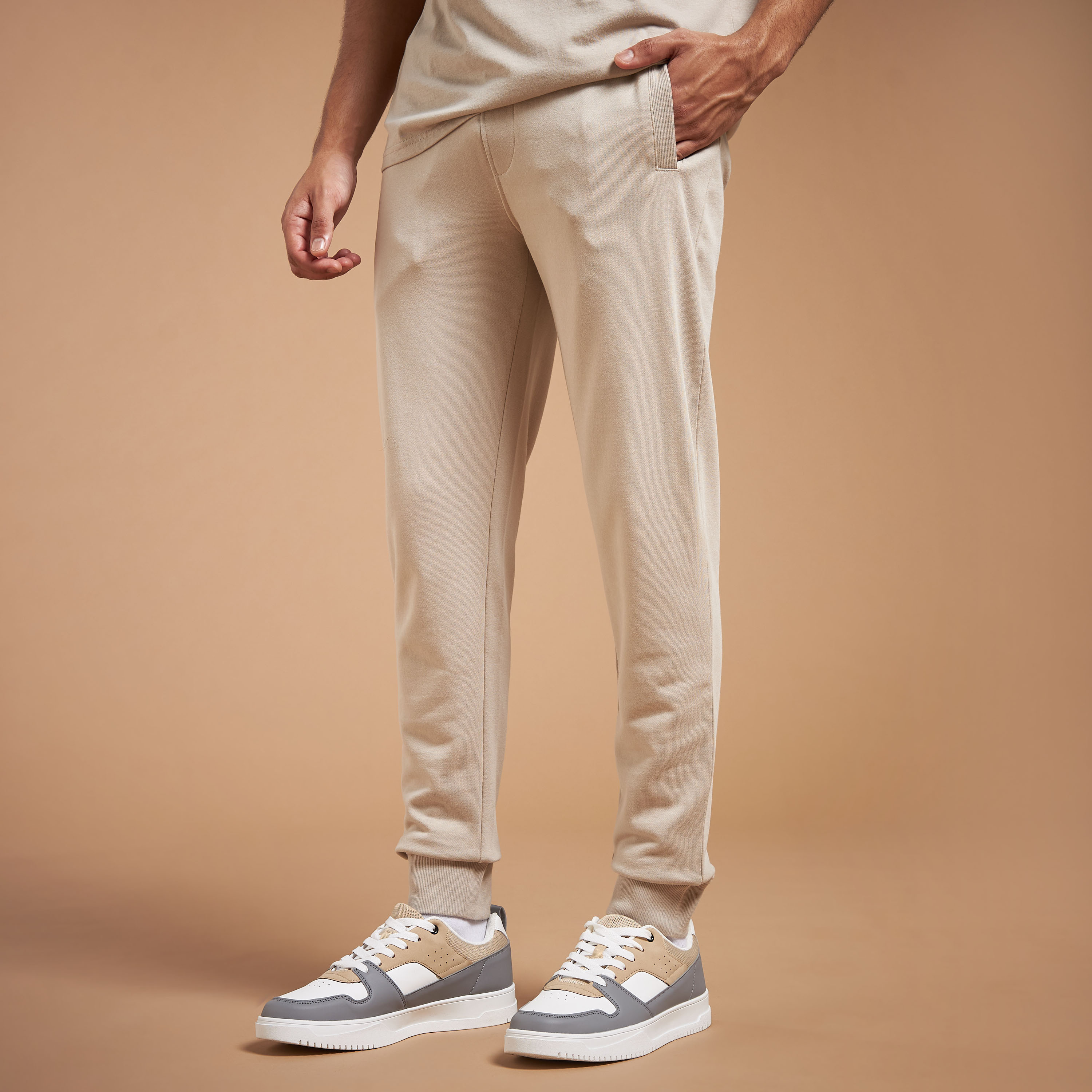 Mens skinny best sale tapered joggers