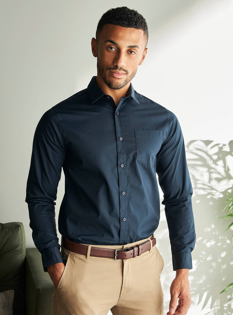 Shop Regular Fit Plain Shirt Online | Max Saudi