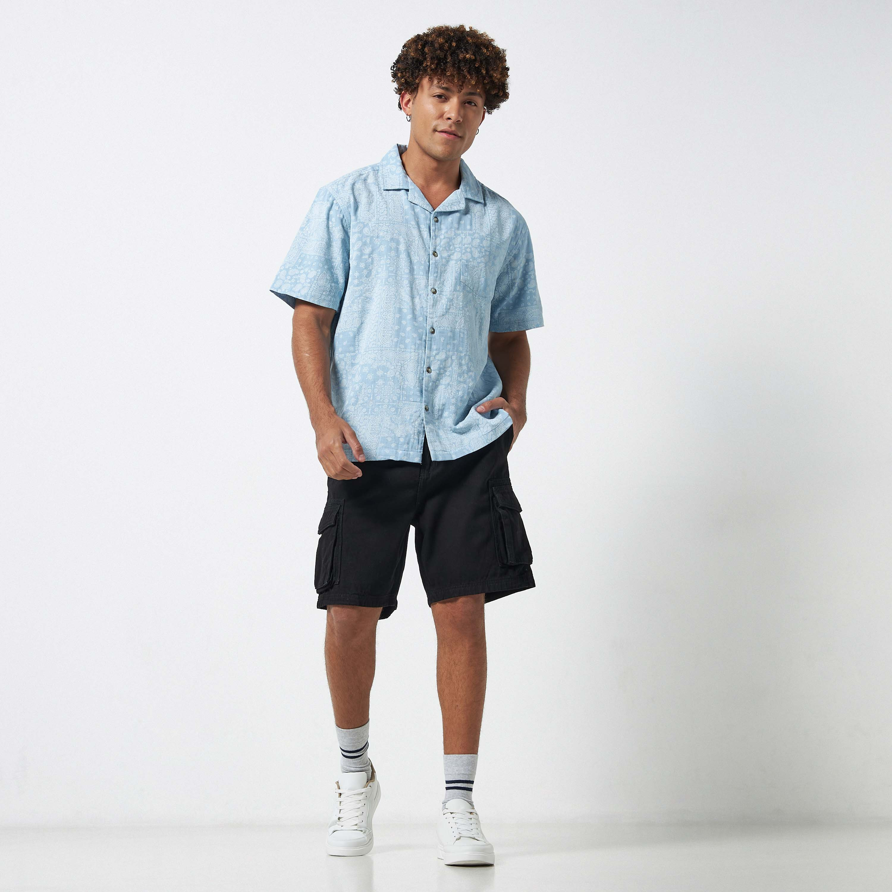 Shop Denim Cargo Shorts Online | Max UAE